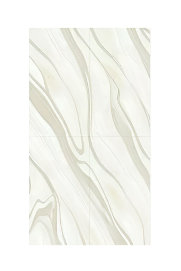 Avenue Bianco Endless Vitrified Tile 24 x 48 inch featuring a pristine white marble-inspired design with delicate grey veining, ideal for adding a timeless and seamless elegance to floors and walls.
