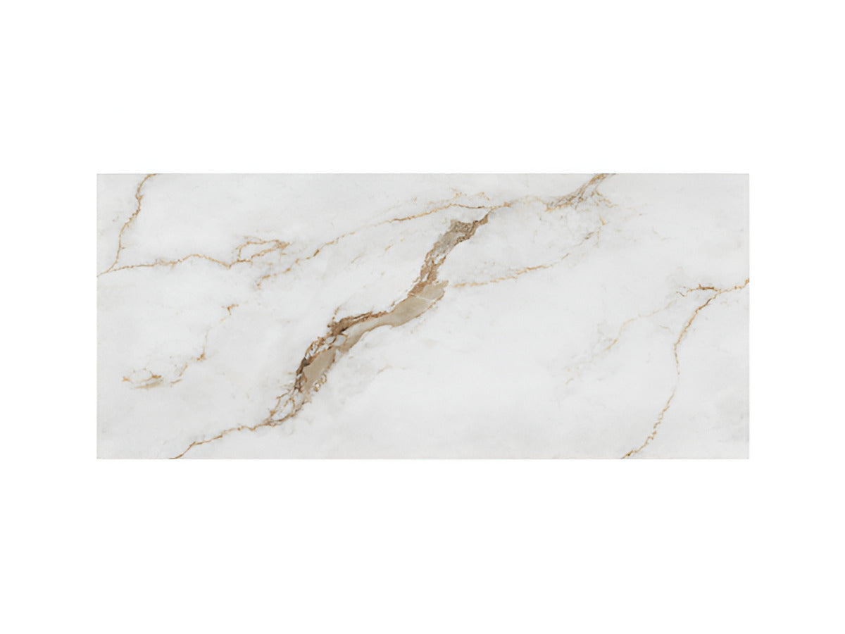 Avira Statuario BR vitrified marble design tile in 24x48 inch size installed on a modern interior surface, showing a smooth reflective finish with natural stone-inspired patterns that create a premium, elegant and seamless look for floor and wall spaces.