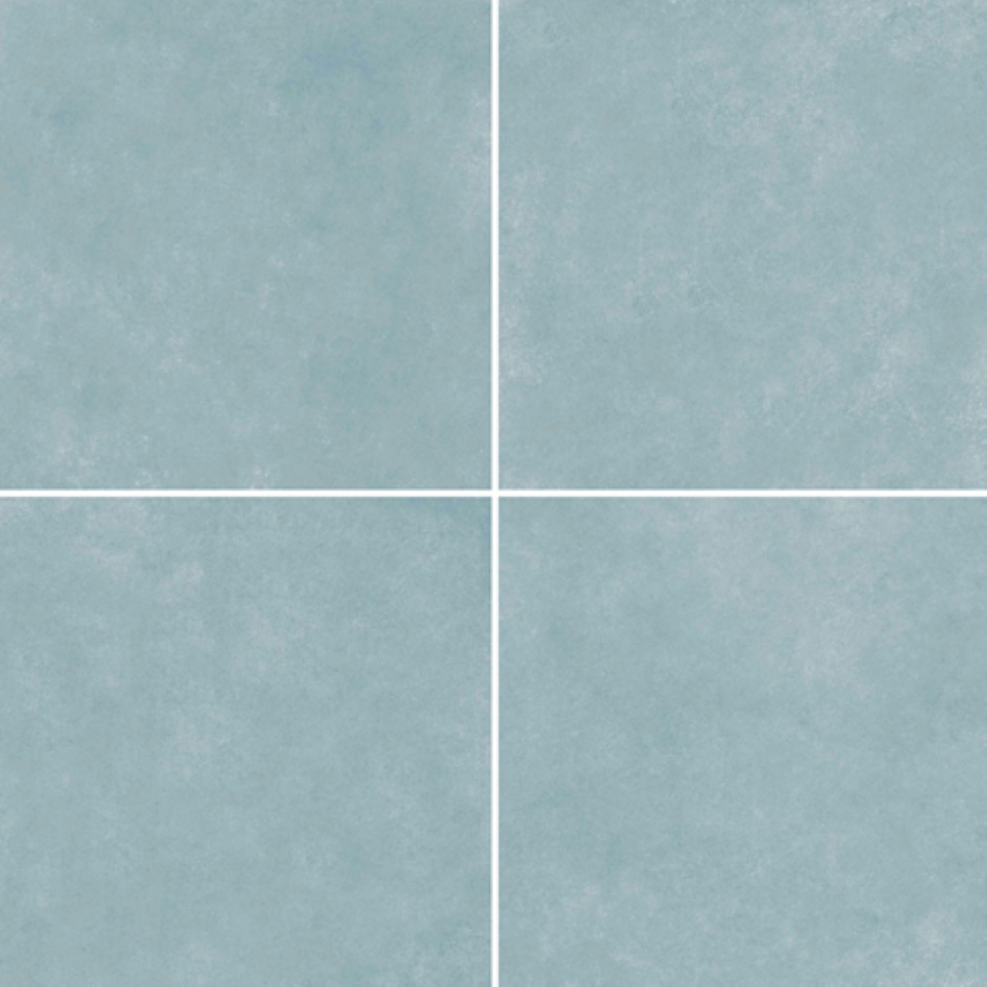 Azzule Aqua Plain Ceramic Tile in 24 x 24 inch size showcasing soft aqua color, smooth matt surface texture and seamless flooring look for modern interior spaces
