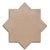 Batik Beige Star-Cross vitrified tile in 6×6 inch size featuring a soft beige tone with a detailed star-cross surface pattern and matt finish, suitable for elegant floor and wall interior designs.