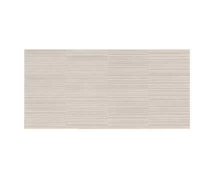 Belmond Crema Decor vitrified tile in 24×48 inch size showcasing a rustic decorative surface with fine textural detailing, matt finish appearance, suitable for modern living room flooring, feature wall installation, and commercial interior applications, highlighting large-format seamless layout and durable architectural design.