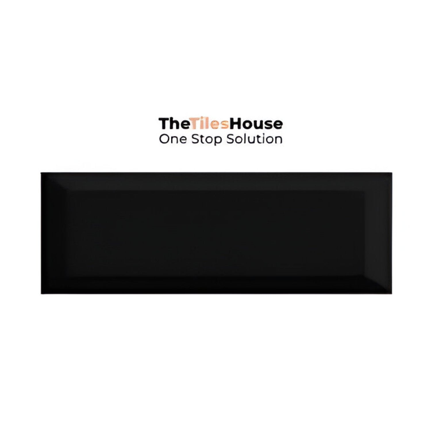 Black 4 Inch x 12 Inch Subway Tile featuring a smooth black finish with glossy surface suitable for modern wall applications in kitchens bathrooms and accent walls
