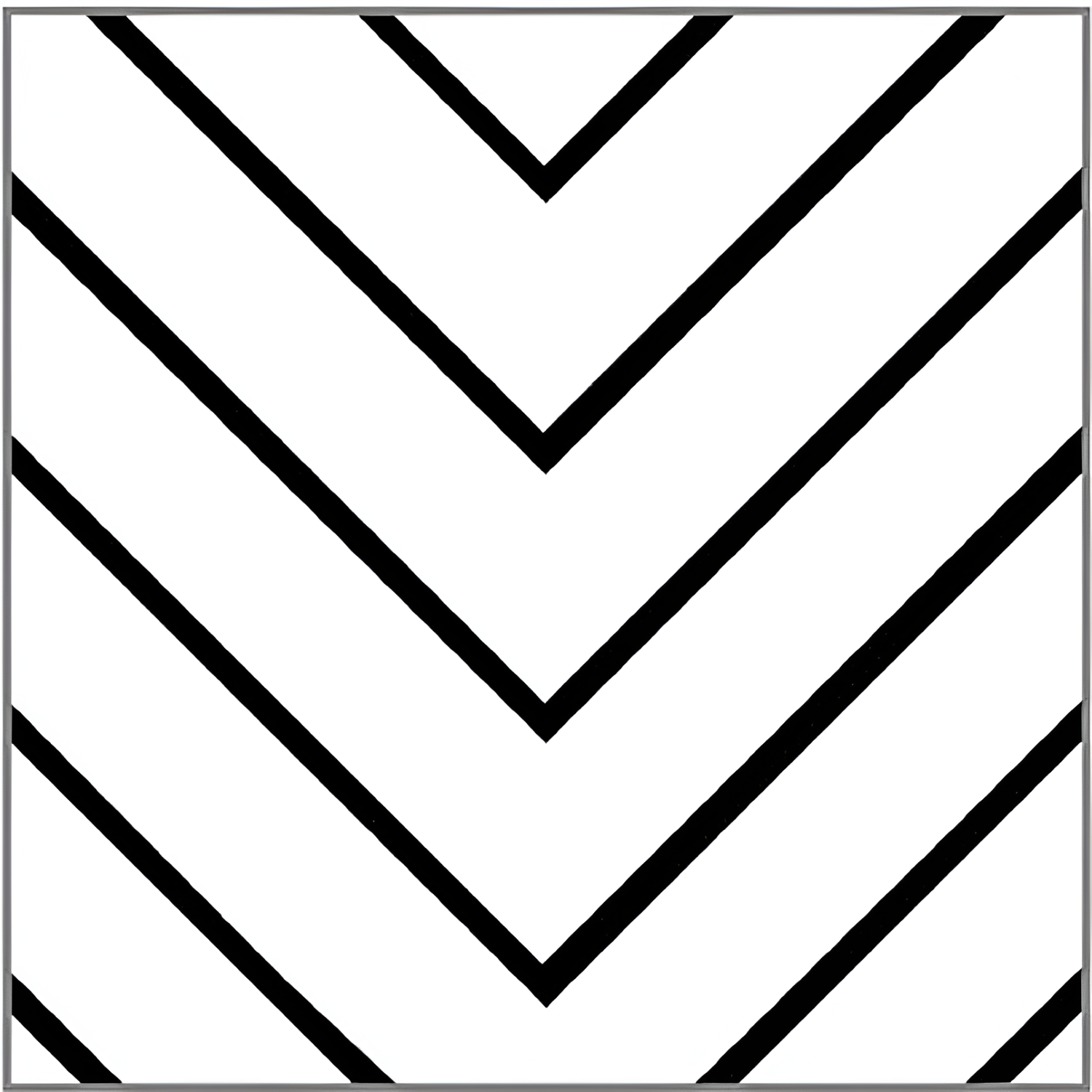 Black Arrow Moroccan Tile – 12×12 inch matt-finish ceramic tile featuring a crisp white base with bold black arrow-shaped geometric motifs, designed for striking wall or floor applications. 