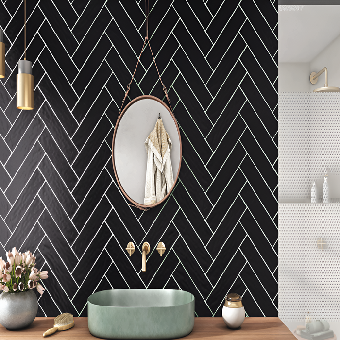 Bold Dark Artisan Bathroom Design Inspiration
