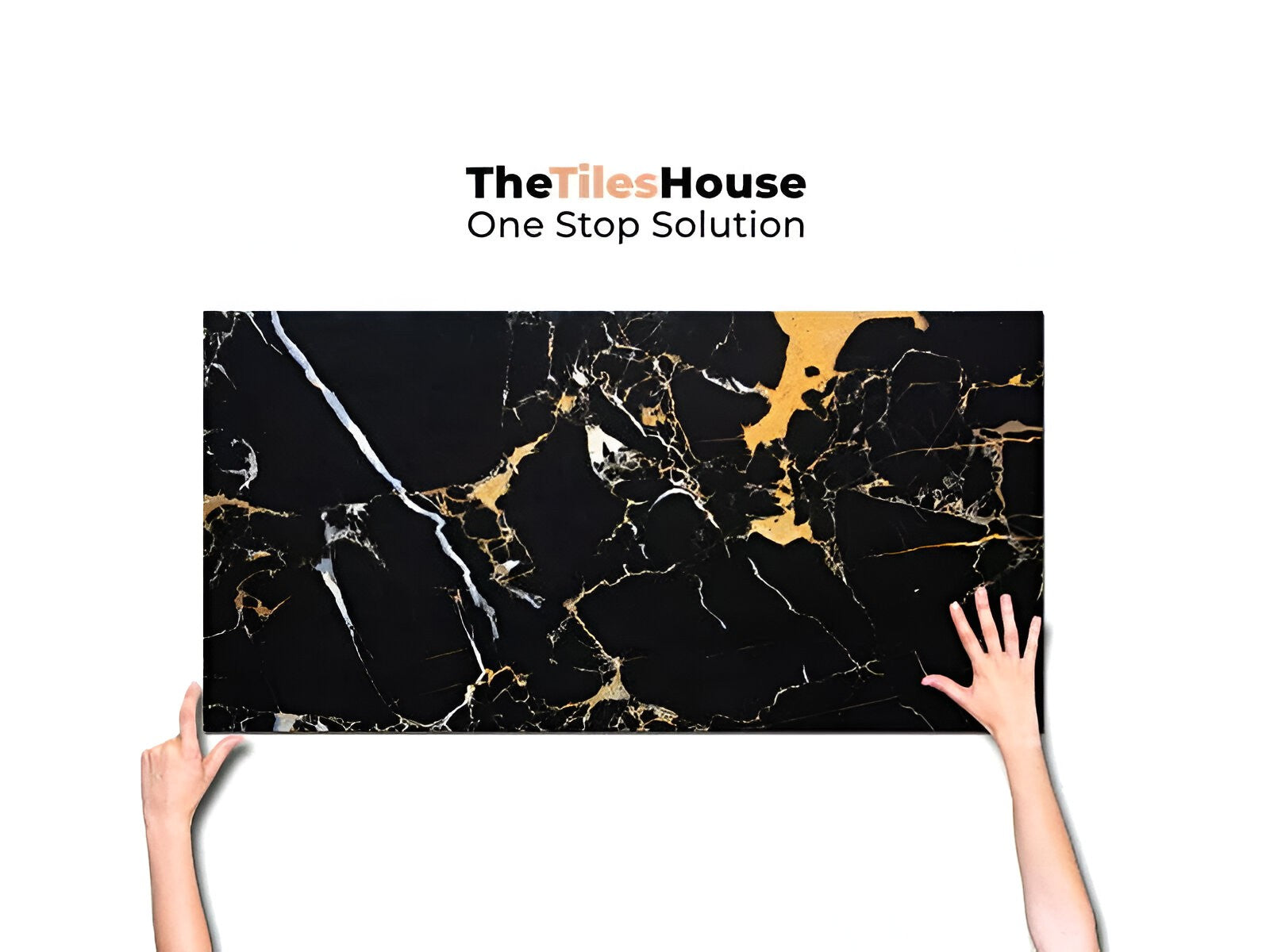 Black Potaro High Gloss Vitrified Tile 24 Inch x 48 Inch featuring a polished black finish with reflective high gloss surface suitable for luxurious wall and floor applications in living rooms kitchens and commercial spaces
