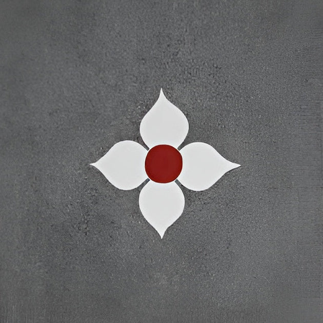 Blossom Grey Ceramic Athangudi Tile 12 Inch x 12 Inch featuring an elegant Moroccan-inspired Athangudi and Rangoli printed pattern in sophisticated grey tones with a smooth matt finish. This premium ceramic tile is suitable for both wall and floor applications, making it ideal for bathrooms, kitchens, balconies, bedrooms, living rooms, accent walls, and decorative flooring. The timeless geometric design complements modern, traditional, contemporary, and heritage-inspired interiors while offering durability,