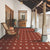 Blossom Terracotta Ceramic Athangudi Tile 12 Inch x 12 Inch featuring an elegant red matt finish with intricate Moroccan-inspired geometric patterns and traditional Athangudi Rangoli printed artwork. High-quality ceramic tile suitable for both wall and floor applications in bathrooms, kitchens, balconies, bedrooms, and living rooms, offering a timeless handcrafted appearance with durable, low-maintenance performance for contemporary and classic interior spaces. 