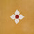 Blossom Yellow Ceramic Athangudi Tile 12 Inch x 12 Inch featuring a traditional Moroccan and Athangudi-inspired printed Rangoli pattern in yellow with a matt finish. This durable ceramic tile is suitable for both wall and floor applications in bathrooms, kitchens, balconies, bedrooms, living rooms, and other residential or commercial spaces. 