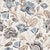 Blue Flora 12 Wallpaper Set Tile 24 Inch x 48 Inch featuring a decorative floral pattern in blue tones with smooth finish suitable for wall applications in living rooms bedrooms and accent walls
