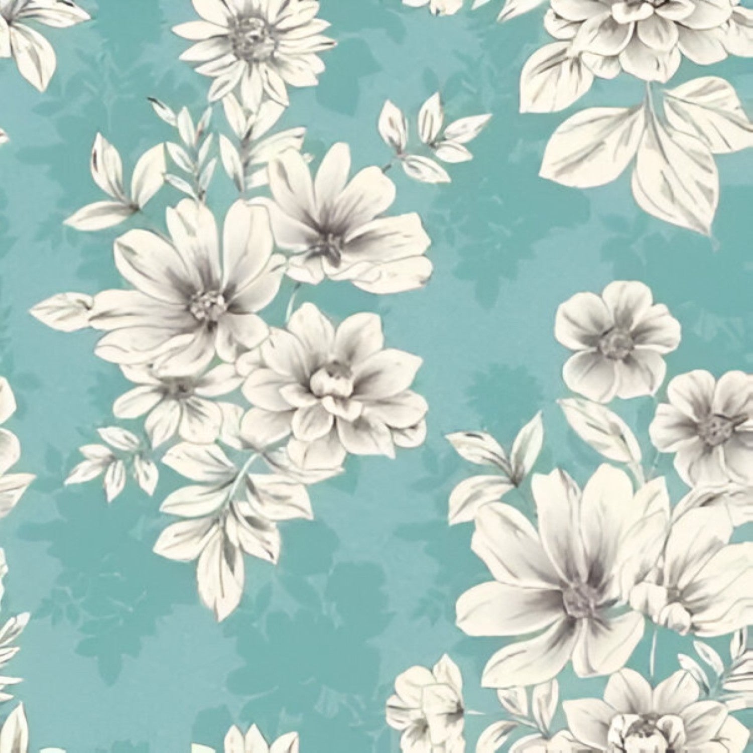 Blue Flora 1 Wallpaper Set Tile 24 Inch x 48 Inch featuring a decorative floral pattern in blue tones with smooth finish suitable for wall applications in living rooms bedrooms and accent walls
