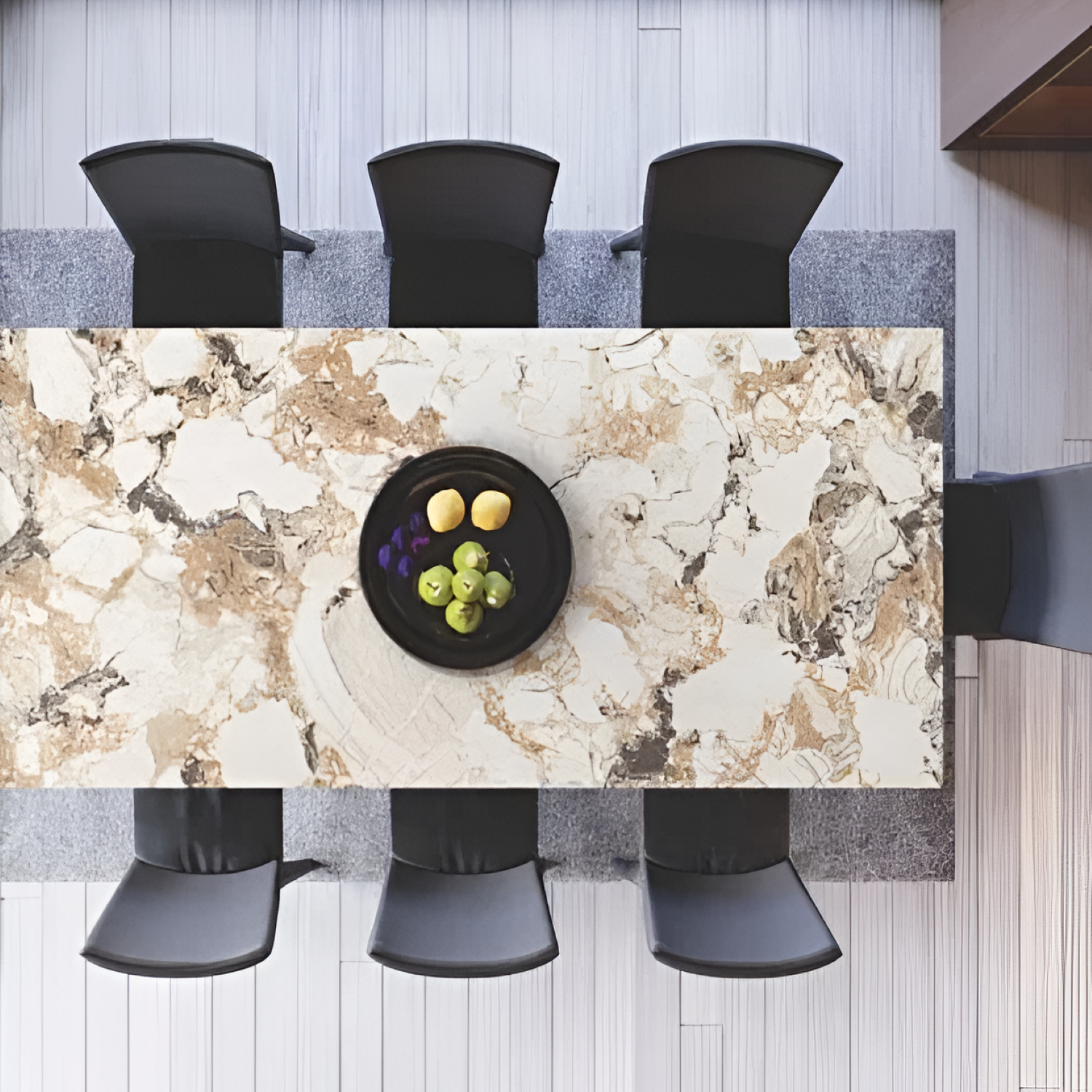 Brazilian Color Body Kitchen Counter Top / Table Top featuring a smooth polished brown and beige blend finish with natural stone texture suitable for elegant kitchen and dining surfaces
