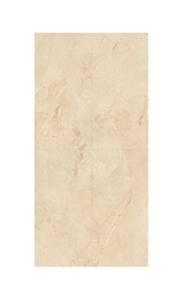 Brecia Silvia Endless Vitrified Tile 24 x 48 inch featuring a sophisticated beige and cream marble-inspired design with soft flowing patterns, perfect for creating an elegant and seamless look on floors and walls.
