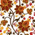 Brown Flora 8 Wallpaper Set Tile 24 Inch x 48 Inch featuring a decorative floral pattern in brown tones with smooth finish suitable for wall applications in living rooms bedrooms and accent walls
