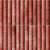 Bumpy Cosmo Merlot Tile - 12x12 inch ceramic wall tile with glossy fluted texture in deep merlot red

