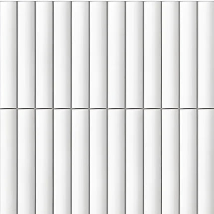 Bumpy Nexo Grafton Lt Ceramic Tile 12x12 Inch – Beige ceramic tile with vertical ridge texture and mixed glossy-matte finish.

