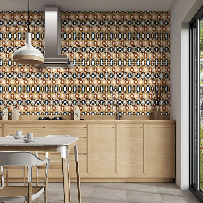 Golden Earth Hearth for a Designer Kitchen