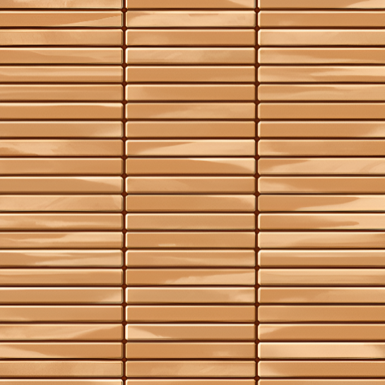 CTB-11 Kitkat Ceramic Tile 12x12 inch in glossy brown finish featuring a subway-inspired kitkat pattern design, ideal for modern and traditional wall applications in kitchens, bathrooms, and accent walls.