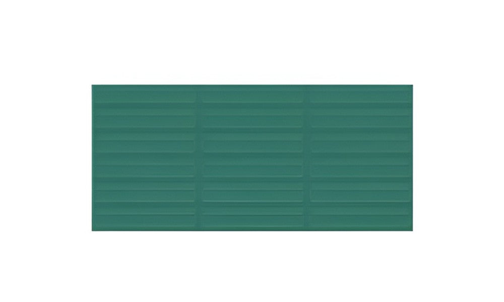Capsule Green Ceramic Tile 12 Inch x 24 Inch featuring a smooth green finish with subtle texture suitable for modern wall and floor applications in kitchens bathrooms and living spaces
