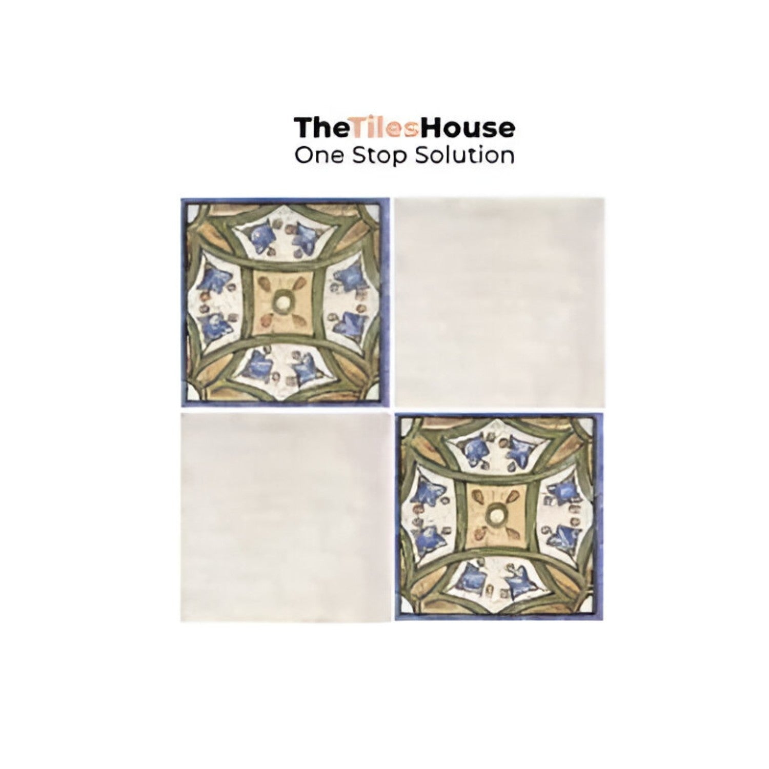 Catania Decor Ceramic Tile 6x6 inch with intricate decorative patterns, smooth matte finish, and versatile design, ideal for accent walls, backsplashes, or detailed flooring applications
