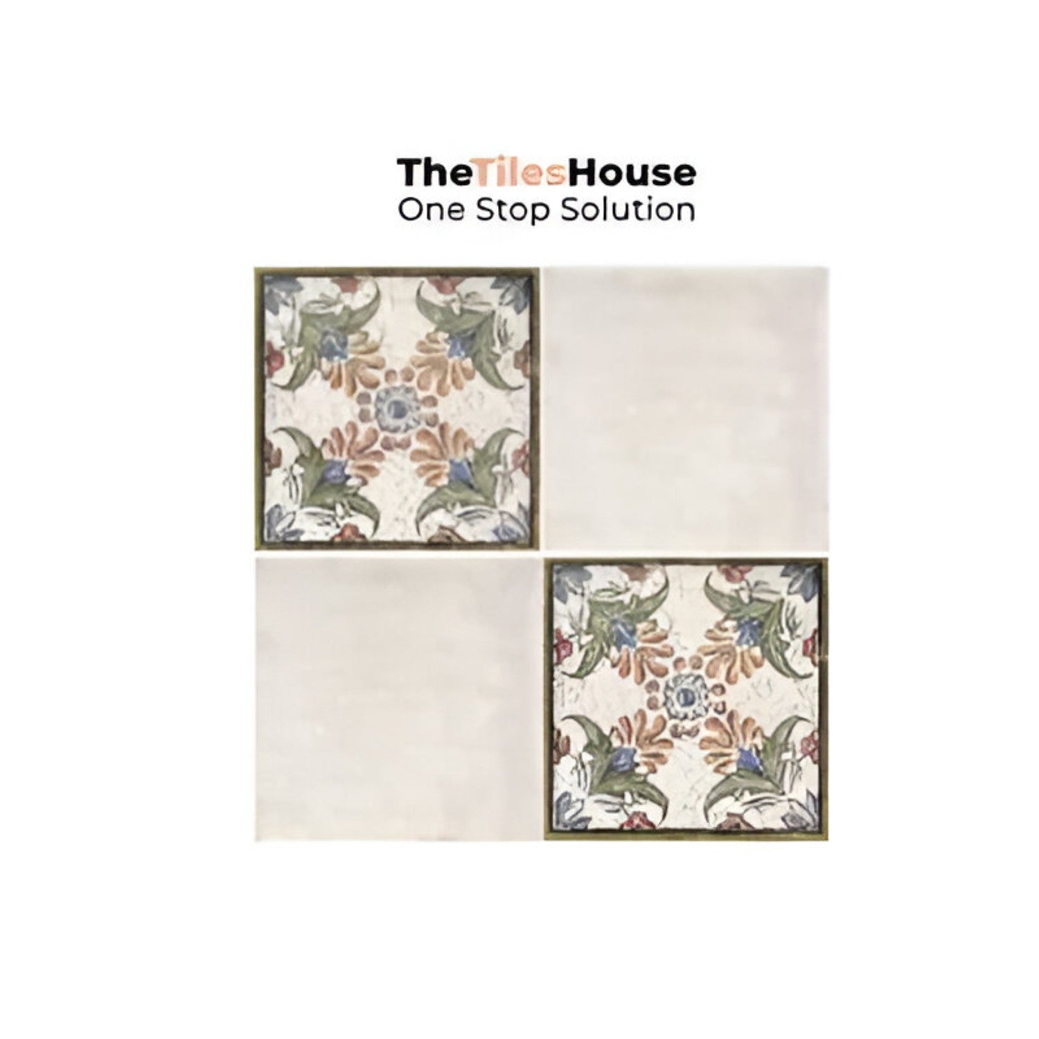 Catania Decor Ceramic Tile 6x6 inch with intricate decorative patterns, smooth matte finish, and versatile design, ideal for accent walls, backsplashes, or detailed flooring applications
