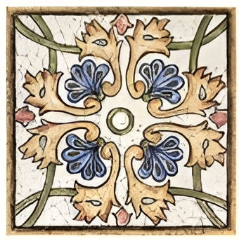 Catania Decor Ceramic Tile 6x6 inch with intricate decorative patterns, smooth matte finish, and versatile design, ideal for accent walls, backsplashes, or detailed flooring applications
