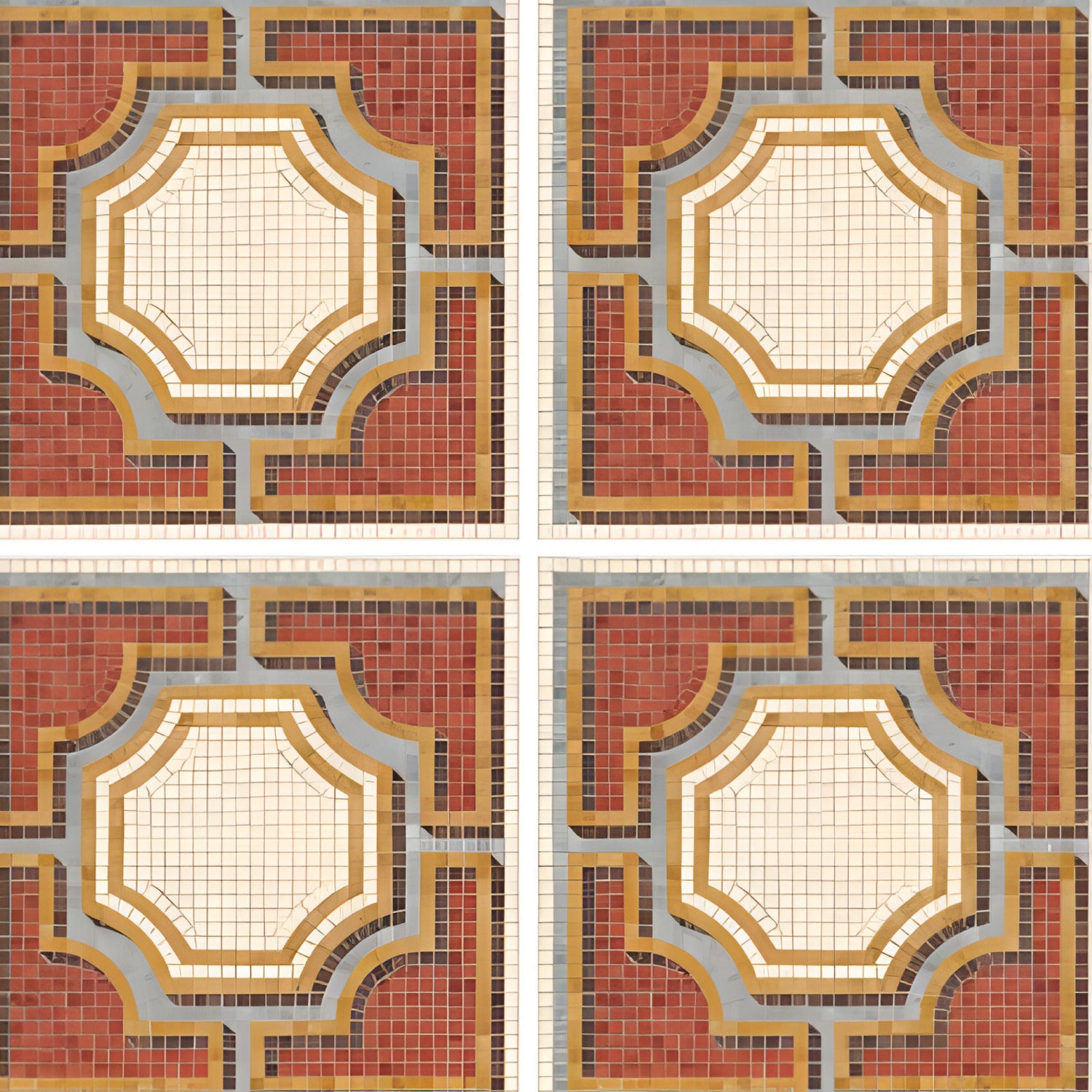 Chips Casa Moroccan Ceramic Tile – 24x24 inch ceramic tile with a terrazzo-style design featuring multicolor Moroccan chips on a soft beige base.