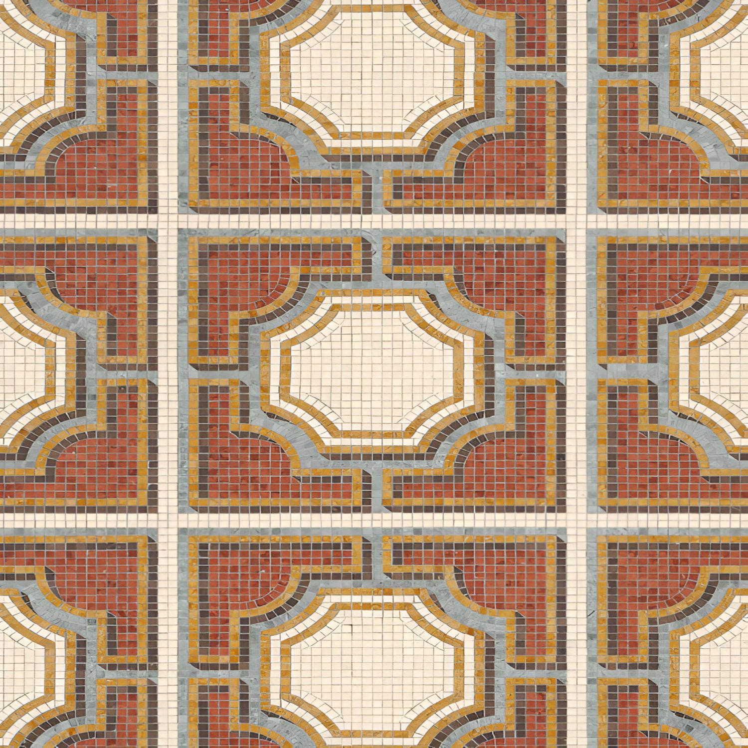 Chips Casa Moroccan Ceramic Tile – 24x24 inch ceramic tile with a terrazzo-style design featuring multicolor Moroccan chips on a soft beige base.