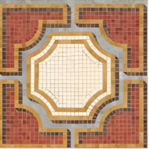 Chips Casa Moroccan Ceramic Tile – 24x24 inch ceramic tile with a terrazzo-style design featuring multicolor Moroccan chips on a soft beige base.