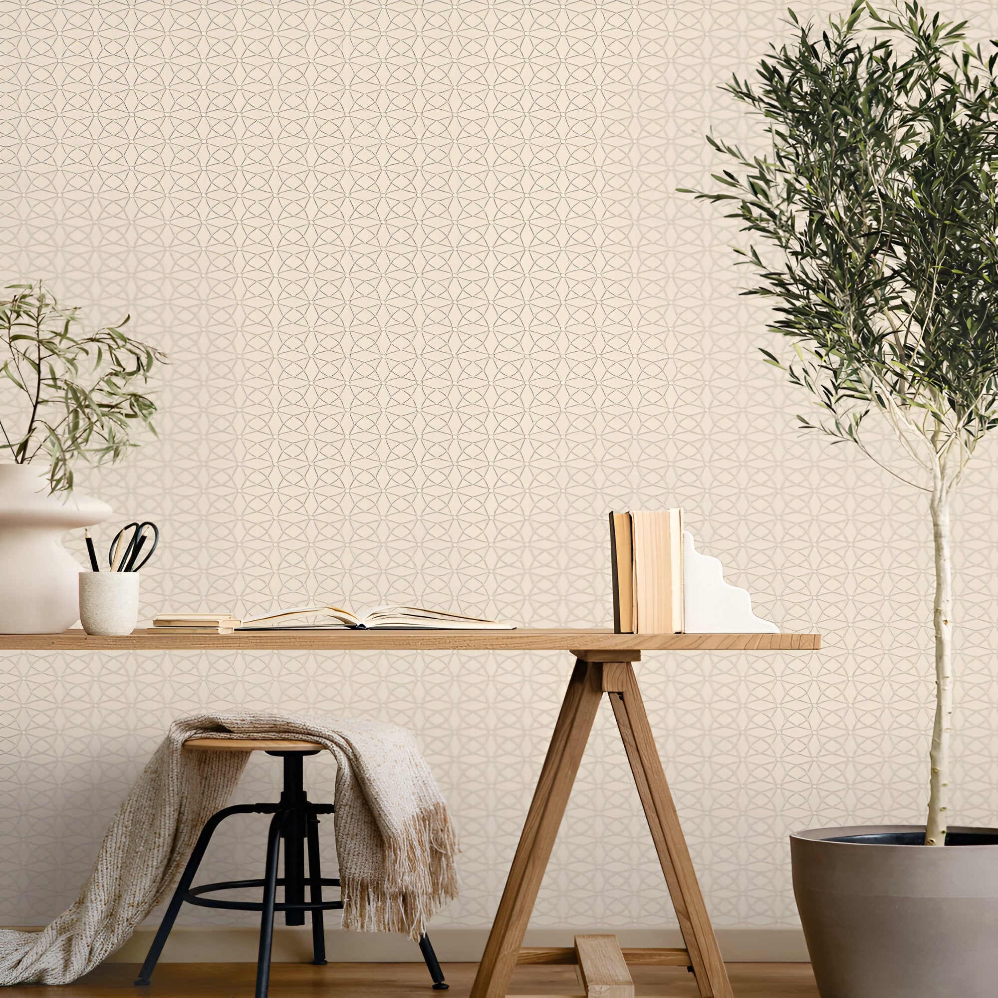 Chroma 74057-2  beige wallpaper showcasing intricate  patterns in soft beige tones, highlighting texture, elegance, and suitability for living rooms, bedrooms, or decorative accent walls.