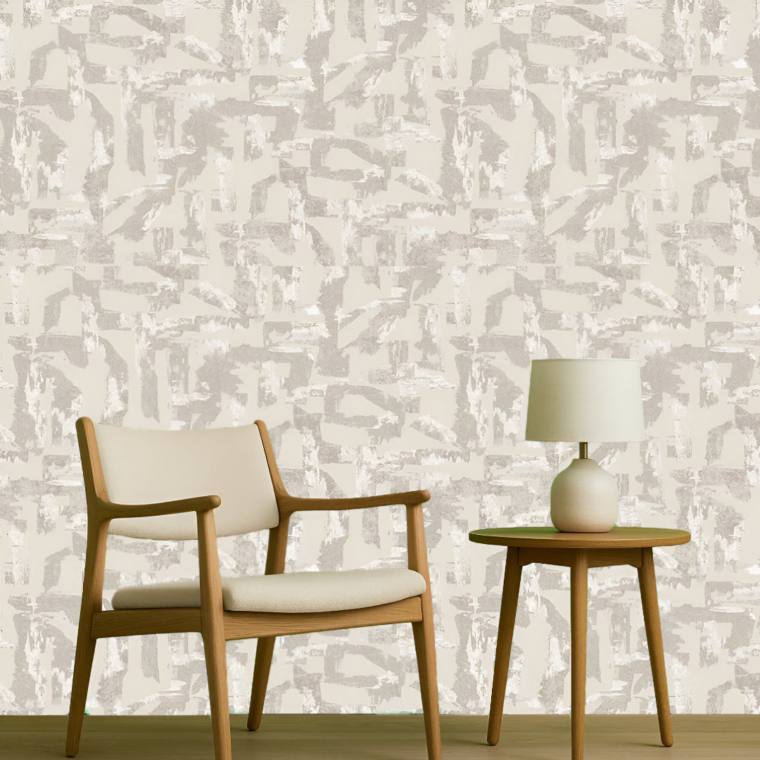 Chroma 74066-2 wallpaper in elegant beige color with subtle textured finish, showcasing a sophisticated wall design that blends modern minimalism with timeless warmth, ideal for living rooms, bedrooms, and office interiors.