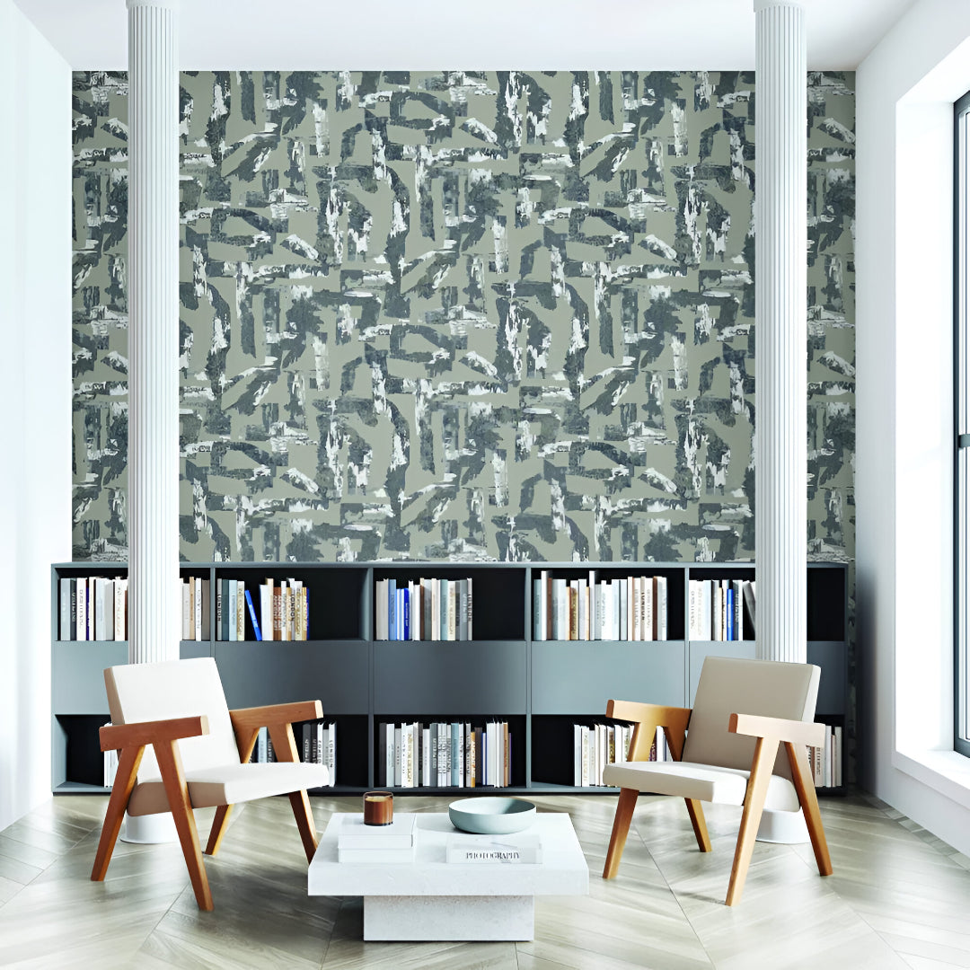 Chroma 74066-4 Wallpaper in elegant grey with subtle textured finish, modern and timeless wall covering design, suitable for living rooms, bedrooms, offices, and accent walls, blending durability with sophisticated interior style.