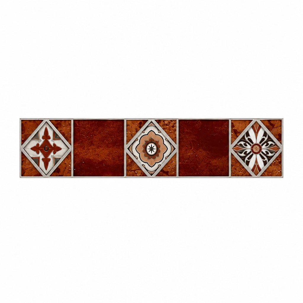Cicilia Marron Vitrified Tile 6*36 Inch