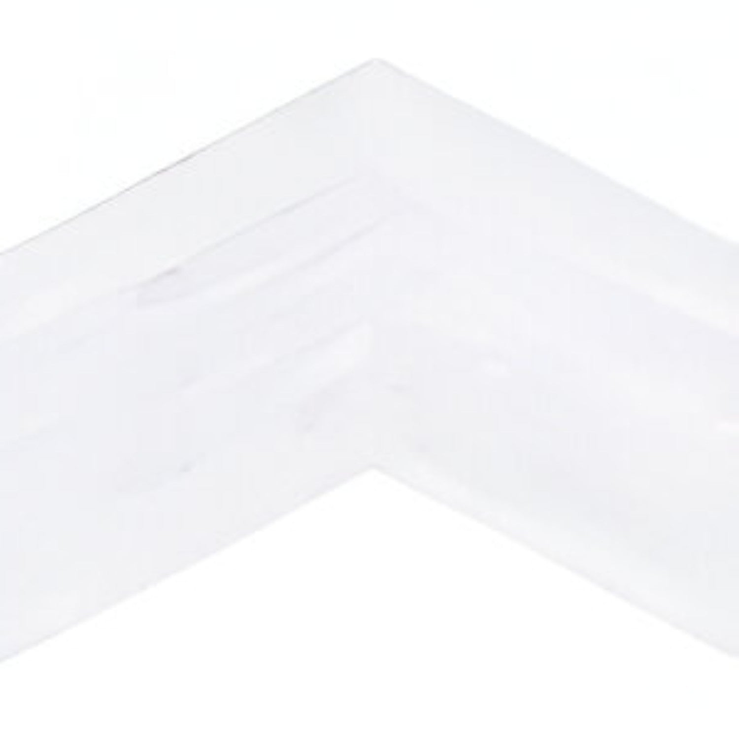 Classic White Chevron Wooden Tile 6x36 Inch, featuring clean white wood-like tones arranged in a chevron pattern, perfect for elegant and durable flooring or wall applications.
