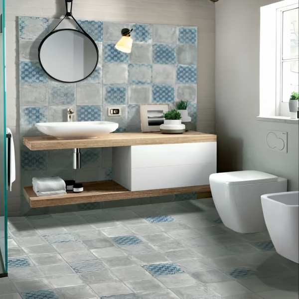 Clay Fossil Eve Vitrified Matt Tile 9 Inch x 9 Inch