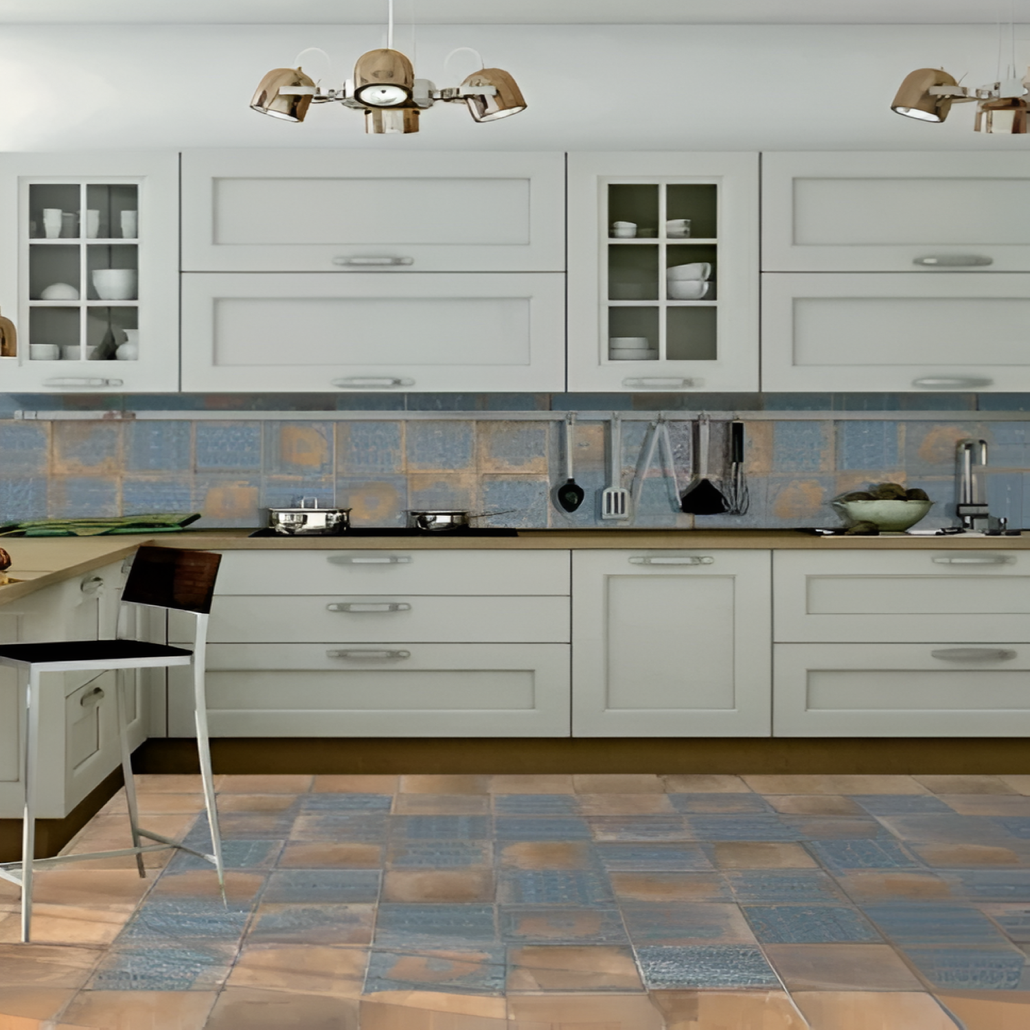 Clay Sienna Base Vitrified Matt Tile 9x9 Inch with warm earthy sienna tones, subtle clay texture, and a matte finish suitable for rustic and modern floors and walls.
