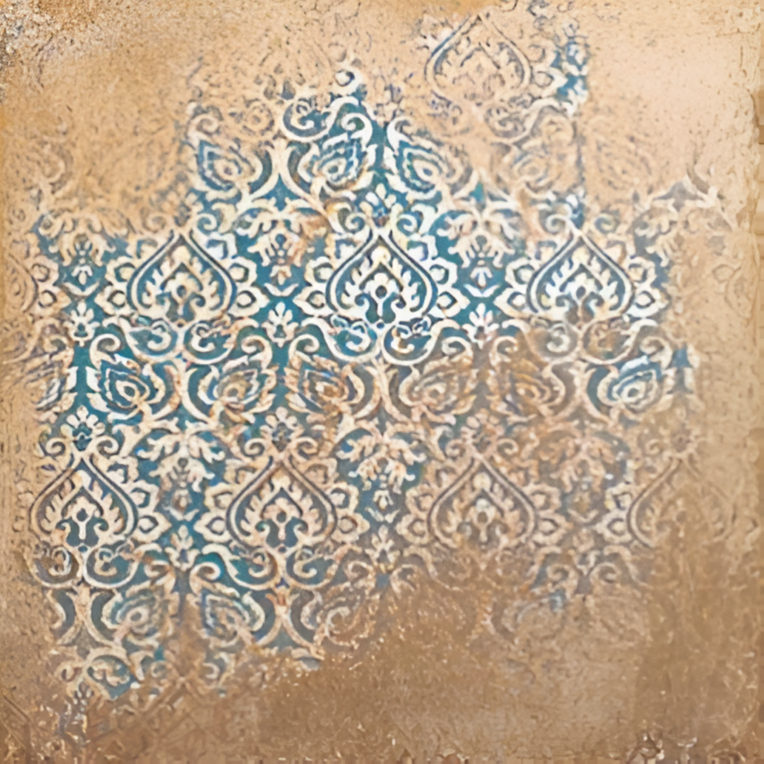 Clay Sienna Elvia Vitrified Matt Tile 9x9 Inch with rich sienna tones, intricate natural patterns, and a smooth matte finish ideal for elegant floors and walls.
