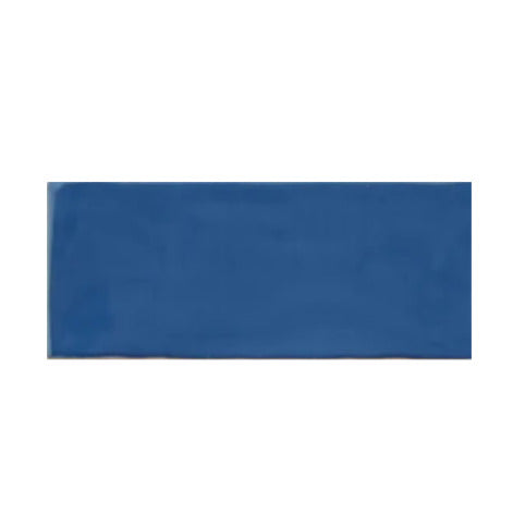Cleo Indigo Glossy Subway Tile 3x12 inch with a glossy finish, featuring a deep indigo surface, smooth and durable, ideal for modern backsplashes and decorative wall applications.
