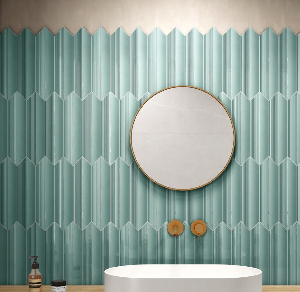 Mint Color subway tile 3*12 Inches