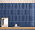 Blue color picket shaped subway tile
