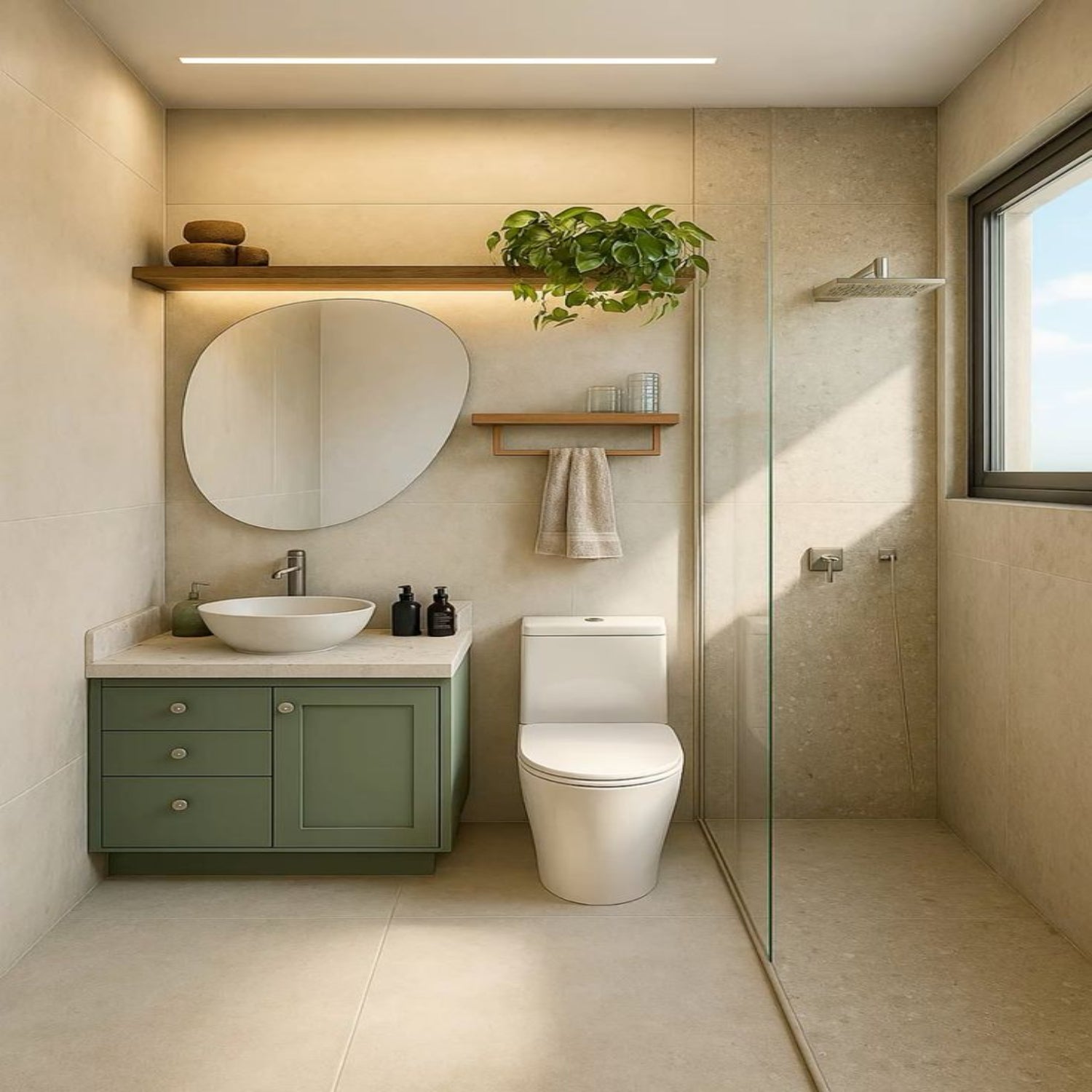 Cooltek Beige Vitrified Tile 24 x 48 inch featuring a soft beige design, ideal for creating a warm and contemporary look on floors and walls.
