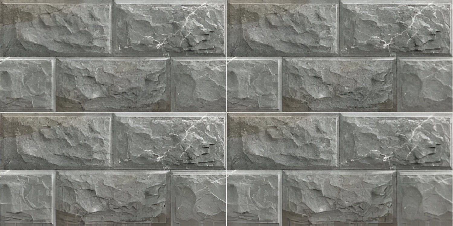 Corinto Gris Vitrified Tile 12x24 inch with a matt finish, featuring a subtle grey stone-like texture, durable and scratch-resistant surface, ideal for modern floors and walls.
