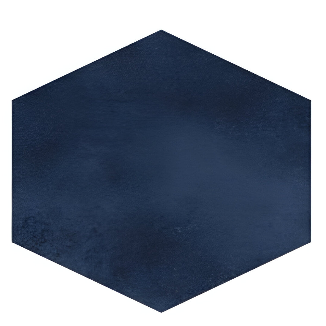 Cotto Blue Matt Porcelain Tile 8x10 Inches – soft blue hex tile for stylish floor and wall applications

