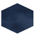 Cotto Blue Matt Porcelain Tile 8x10 Inches – soft blue hex tile for stylish floor and wall applications

