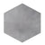 Cotto Charcoal Matt Porcelain Tile 8x10 Inches – hexagonal grey tile for modern floor and wall applications


