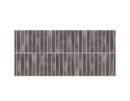 Coventry Black Fluted Matt Tile 12x24 inch with textured fluted surface and deep black color, ideal for feature walls, bathrooms, kitchens, and contemporary interior designs.
