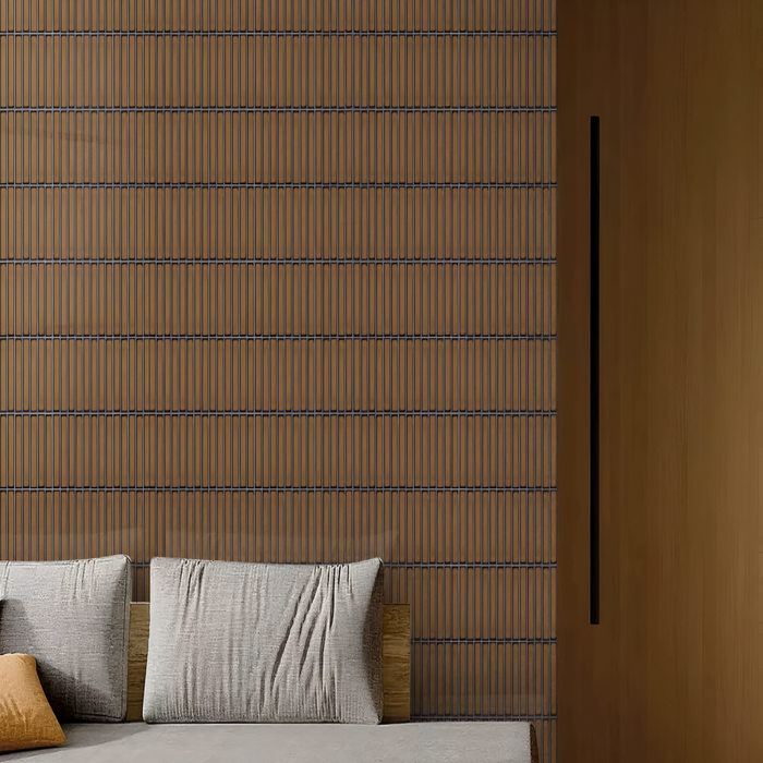 Coventry Amber Ribbed Designer Kitkat Tile