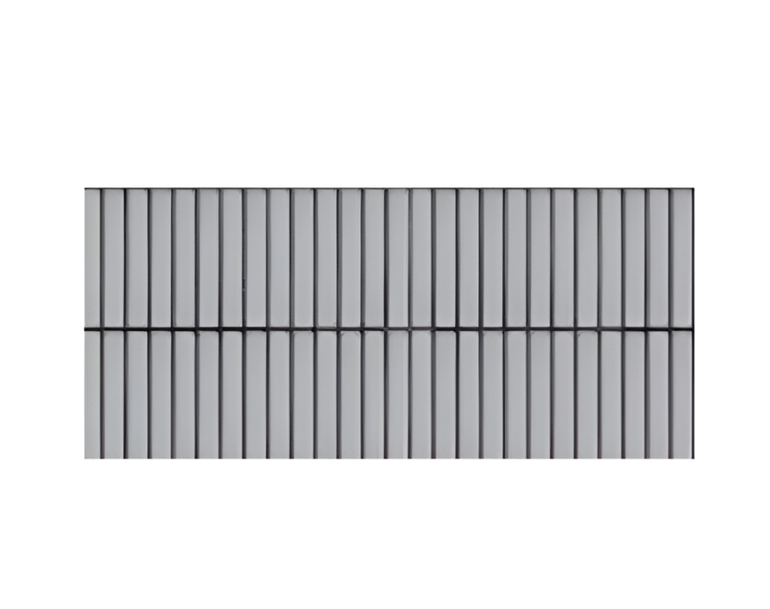 Coventry Kitkat Grey Fluted Tile 12x24 inch with textured fluted surface and sleek grey color, perfect for feature walls, bathrooms, kitchens, and contemporary interior designs.