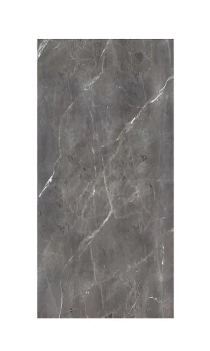 Craft Black Endless Vitrified Tile 24 x 48 inch featuring a deep black marble-inspired design with subtle flowing patterns, ideal for creating a bold and seamless look on floors and walls.
