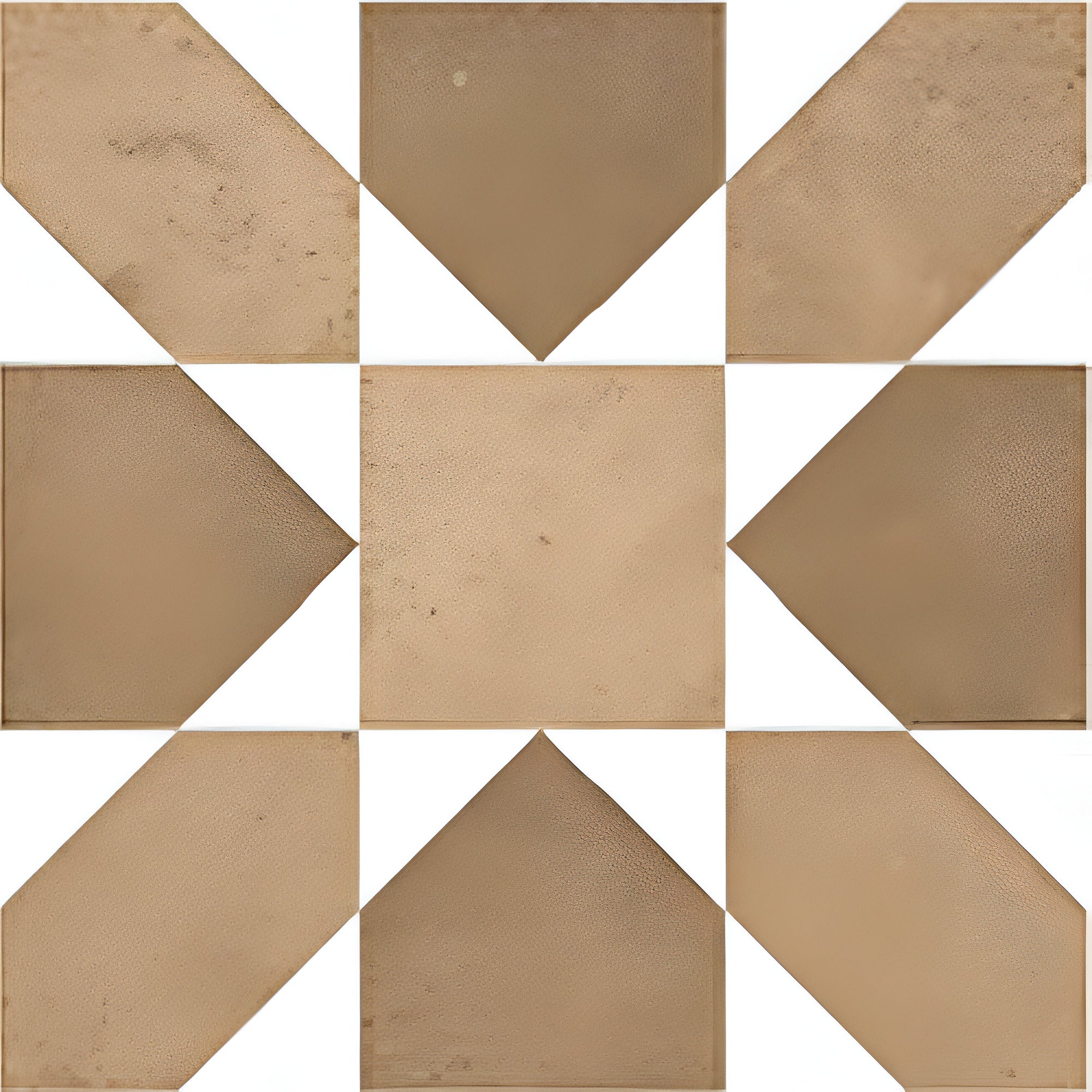 Crape Honey Decor Moroccan vitrified tile in 8×8 inch size featuring a rich honey color base with intricate printed Moroccan and rangoli-inspired detailing, glossy surface finish, suitable for decorative floor and wall applications in living rooms, kitchens, bathrooms, cafés, and interior accent spaces.