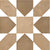 Crape Honey Decor Moroccan vitrified tile in 8×8 inch size featuring a rich honey color base with intricate printed Moroccan and rangoli-inspired detailing, glossy surface finish, suitable for decorative floor and wall applications in living rooms, kitchens, bathrooms, cafés, and interior accent spaces.